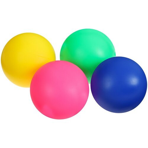 Набор мячей для детского бадминтона ONLYTOP, 4 шт, цвет микс