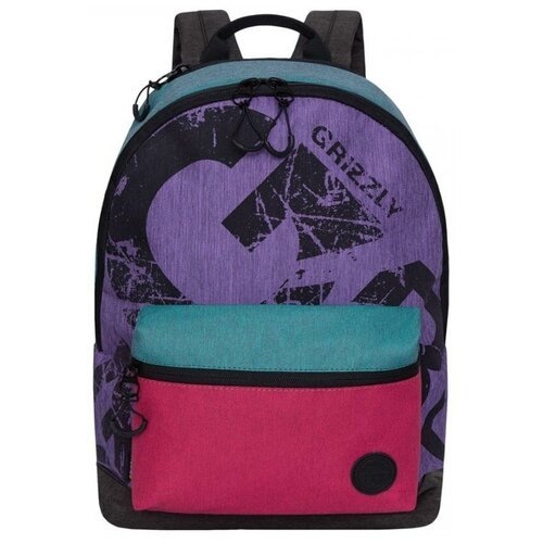 Городской рюкзак Grizzly RX-022-1 15, фиолетовый