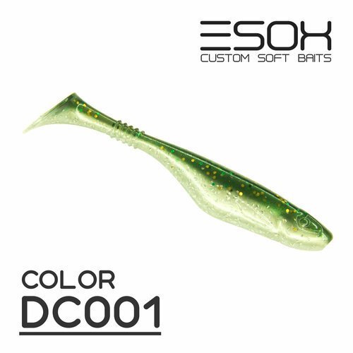 ESOX Богатырь 4' (100мм) [5шт.] DC001 / Мягкая приманка для рыбалки