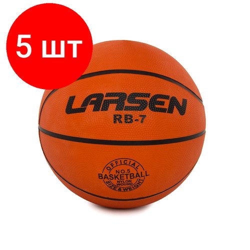 Комплект 5 штук, Мяч баскетбольный Larsen RB (ECE)