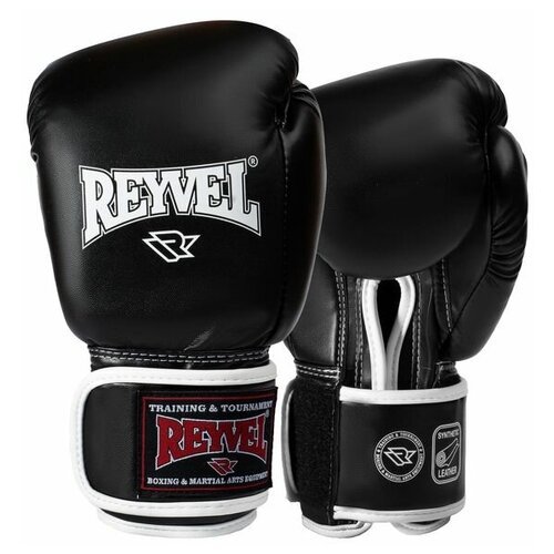 Боксерские перчатки Reyvel-80, черный, 14 oz