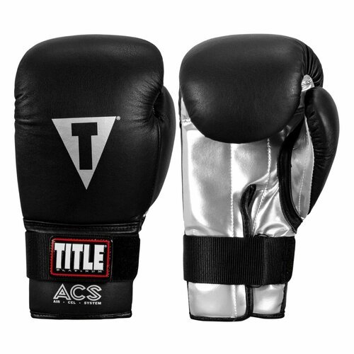 Перчатки боксерские TITLE Platinum ACS Boxing Bag, размер L, черные