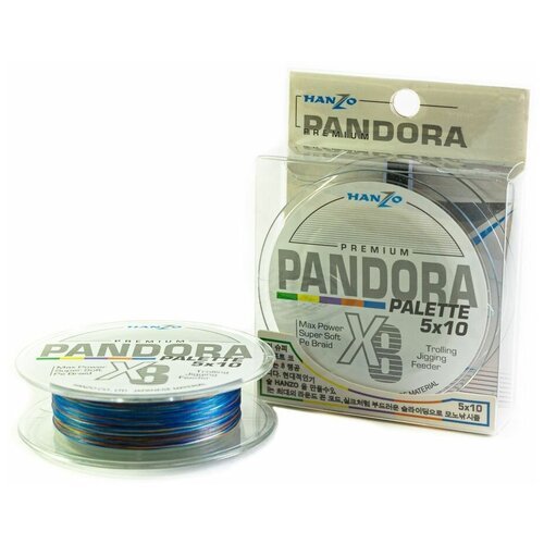 Плетеный шнур Hanzo Pandora Palette X8 2.5 200м 0,26мм 16,5кг