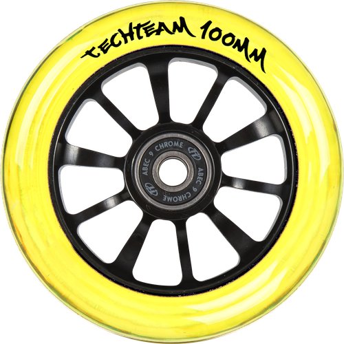 Колесо для трюкового самоката TechTeam X-Treme 100*24мм Winner, yellow transparent