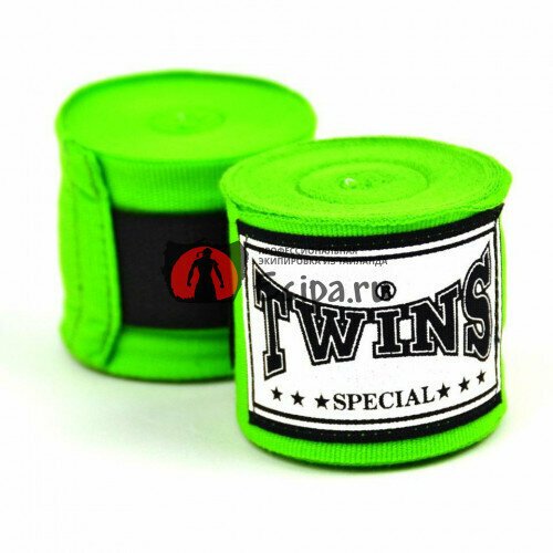 Бинты боксерские Twins Special CH5 Green, 4,5 м, зеленый