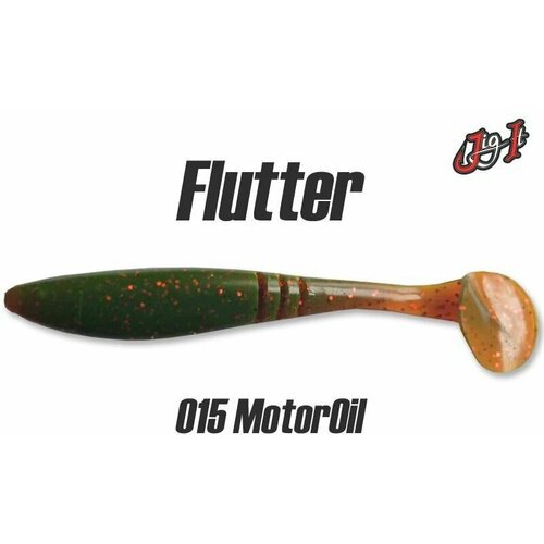 Приманка Силиконовая Jig It Flutter 3.8 (95 мм) #015 MOTER OIL UV Squid