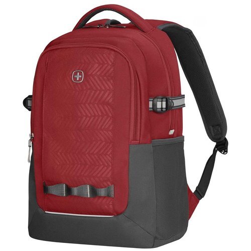 Городской рюкзак WENGER NEXT Ryde, с отделением для ноутбука 16', красный/антрацит, переработанный ПЭТ/Полиэстер, 32х21х47 см, 26 л (611991)