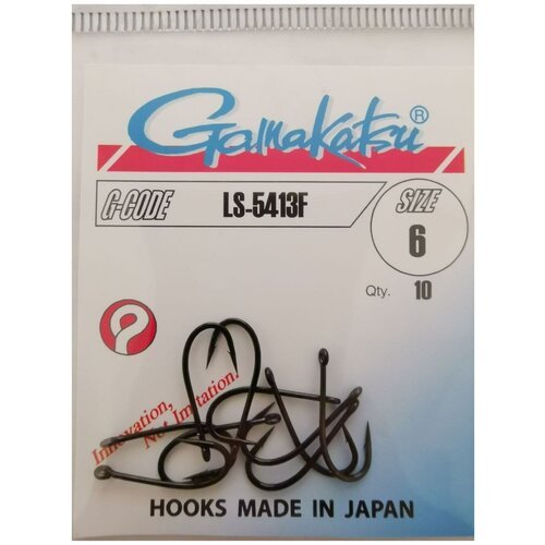 Крючок Gamakatsu Hook LS-5413F №6 (10шт)