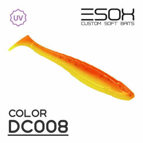 ESOX Горыныч 4' (100мм) [5шт.] DC008 / Мягкая приманка для рыбалки