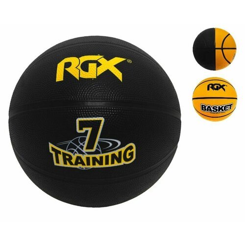 Мяч баскетбольный RGX-BB-09 Black/Yellow Sz7