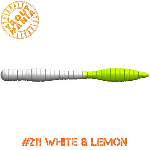 TM Fat Worm 3' -211 White&Lemon (Cheese)