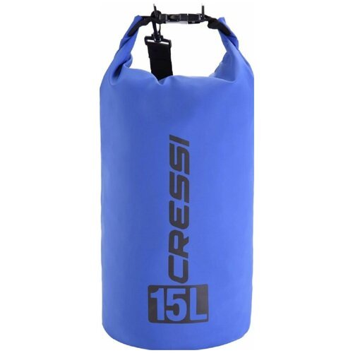 Гермомешок, герморюкзак, влагозащитная сумка CRESSI с лямкой DRY BAG объем 15 литров синий