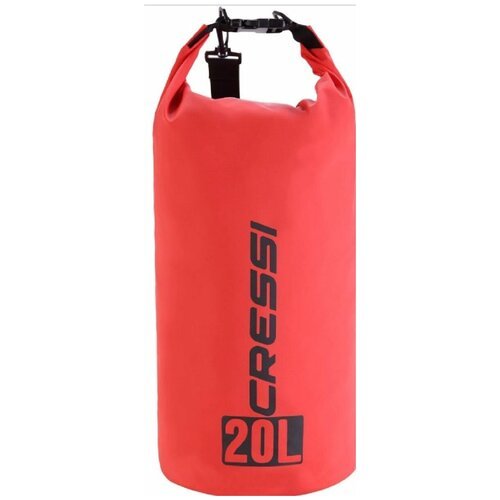 Гермомешок, герморюкзак, влагозащитная сумка CRESSI с лямкой DRY BAG объем 20 литров красный