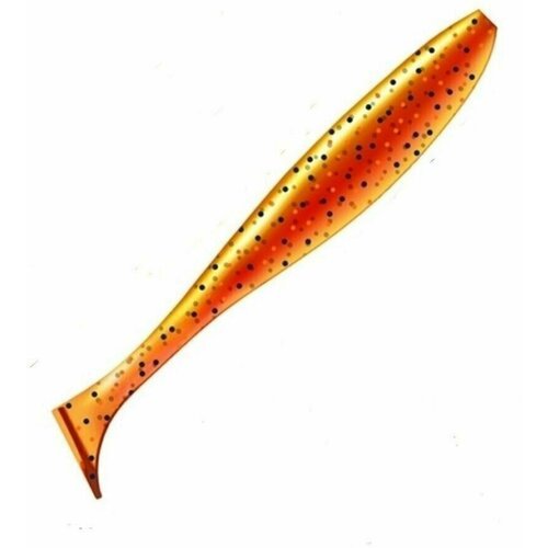 Силиконовые приманки для рыбалки ZUB-IZI 86мм (цвет 250) морковный с блестками