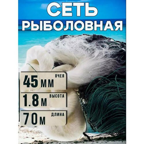 Рыболовная сеть для любительской рыбалки 45мм(не является браконьерской снастью)