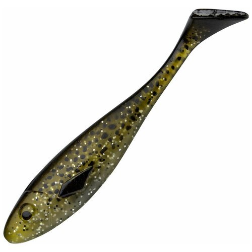 Силиконовая приманка для рыбалки Gator Gum 18см #CrystalSeaTrout, виброхвост на щуку, окуня, судака
