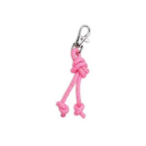 Сувенир брелок скакалка для художественной гимнастики INDIGO SM-392 Розовый-люрекс
