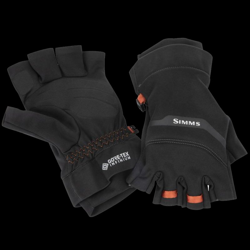 Перчатки Simms Gore-Tex Infinium Half Finger S Black