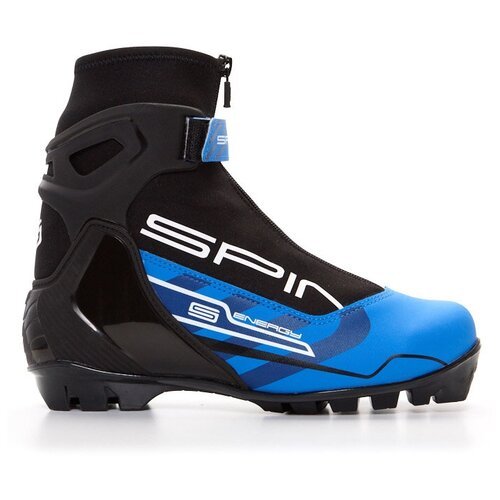 Детские лыжные ботинки Spine Energy 258 2021-2022, р.47, черный/синий