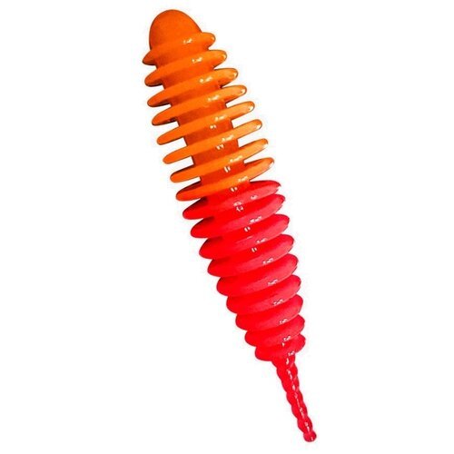 Силиконовая приманкаTROUT BAIT в банке, JUMBO 50, чеснок, COL. 23 (Orange-Red)