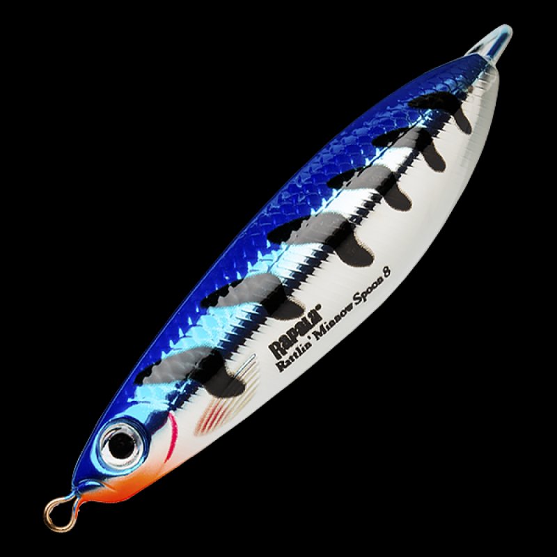 Блесна колеблющаяся Rapala Rattlin' Minnow Spoon 16гр (незацепляйка) #MBT