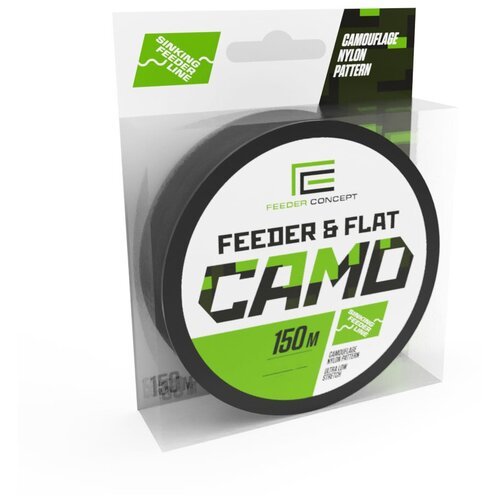 Леска для рыбалки Feeder Concept Feeder & Flat 0,30мм 150м (camo)