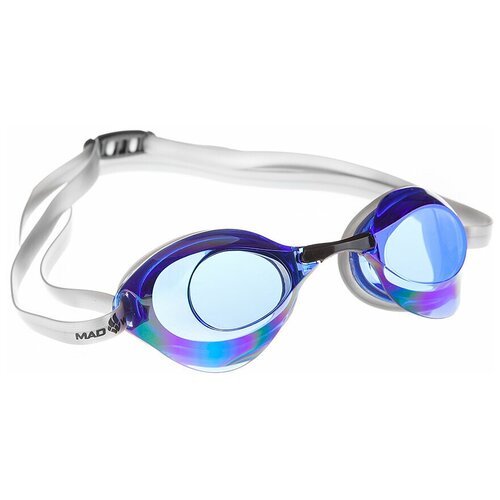 Стартовые очки Mad Wave Turbo Racer II Rainbow - Голубой
