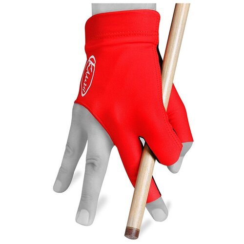 Бильярдная перчатка Kamui QuickDry красная (правая, размер XL)