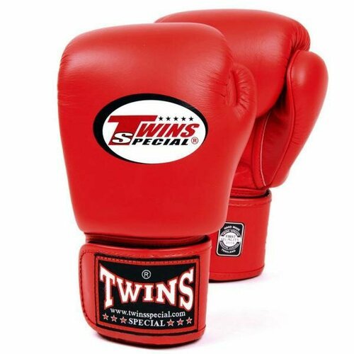 Перчатки боксерские тренировочные Twins Special BGVL-3, 12 унций, красный