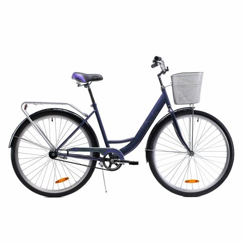 Велосипед городской с корзиной 28' дюймов / на рост: 170-185см / KRYPTON DACHA W фиолетовый мистик
