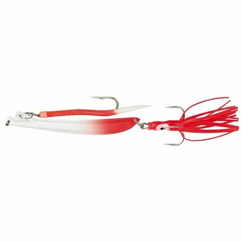 Пилькер Stinger BiColor Pilk 400 g/грамм #2 White-Fl. Red/GLOW #10 (приманка для морской рыбалки)