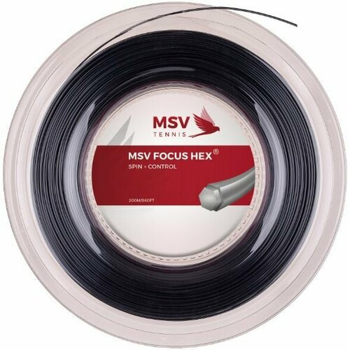 Теннисная струна MSV Focus HEX BK - 1.27 Reel (200м), арт. 4916