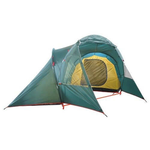 Палатка кемпинговая четырёхместная Btrace Double 4, зеленый