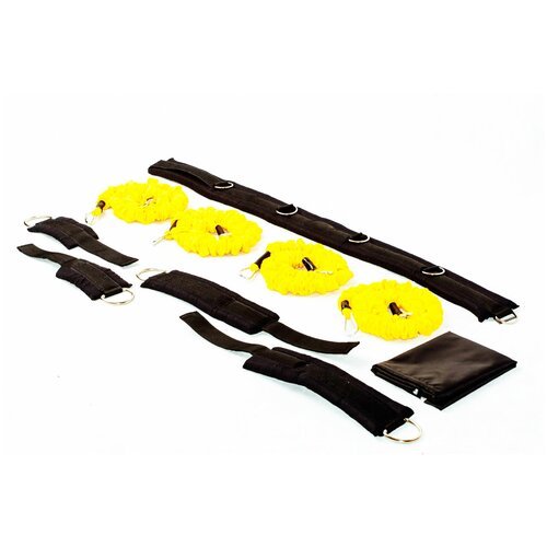 Эспандер для лыжника (боксера, пловца) SPR Long Puncher 16 кг черный/желтый