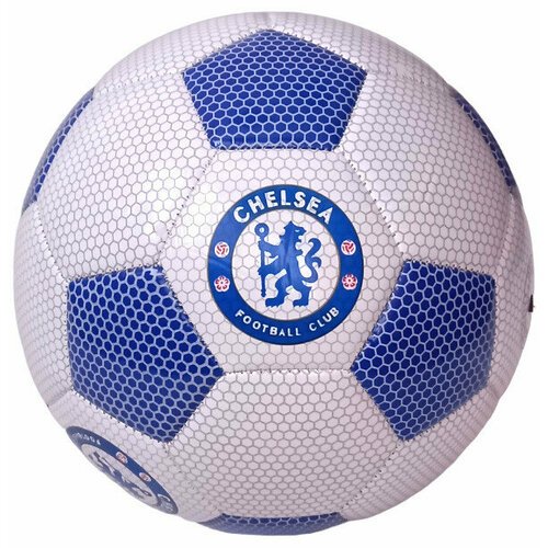 Мяч футбольный клубный Chelsea E41659-4 белый, синий