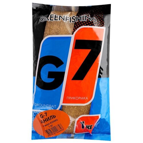 Прикормка Greenfishing G-7, универсальная ваниль, 1 кг 4319142