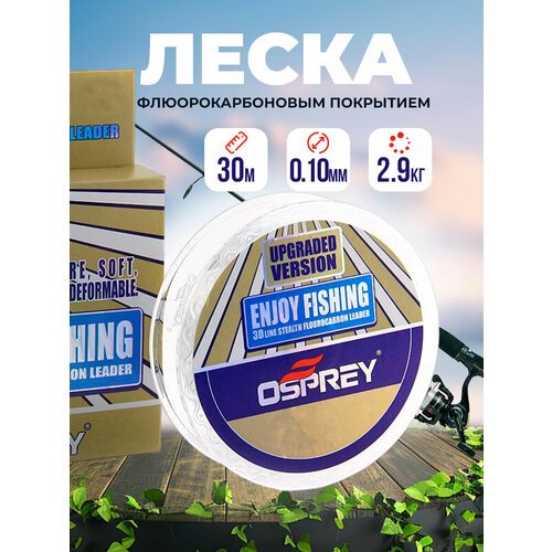 Леска рыболовная флюрокарбоновая Enjoy Fishing 30м №2