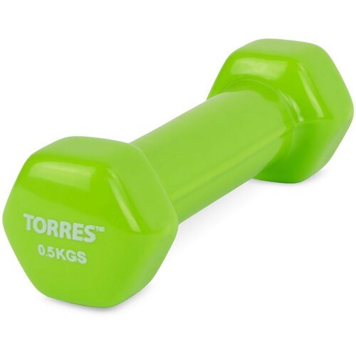 Гантель TORRES PL522201, вес 0.5 кг, 1 шт