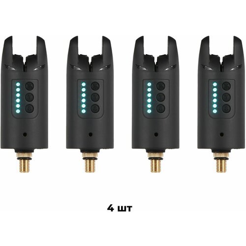 Сигнализатор поклевки с регулировкой сигнала и и LED подсветки 47009-5 4 штуки