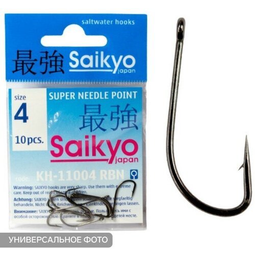 Крючки Saikyo KH-11004 Crystal BN № 6, 10 шт