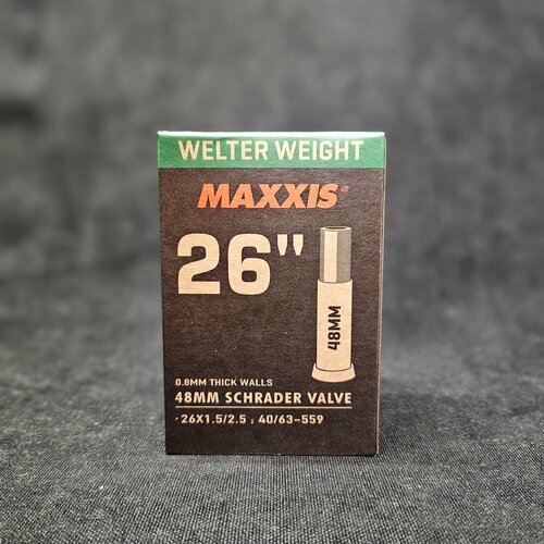 Камера Maxxis WelterWeight, 26x1.5/2.5', 48мм, Schrader