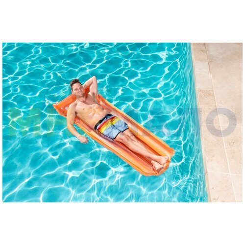 Bestway Матрас для плавания, 188 х 71 см, оранжевый, 43014 Bestway