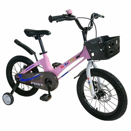 Велосипед 16' BIBITU PONY, цвет розовый