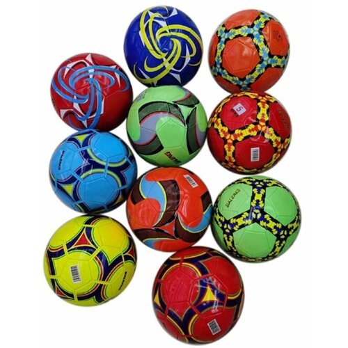 Мяч футбольный цветной размер 5, диаметр 22 см, цвет в ассортименте, С230-2