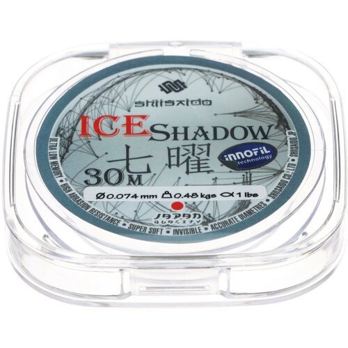 Леска Shii Saido Ice Shadow, диаметр 0.074 мм, тест 0.48 кг, 30 м, прозрачная