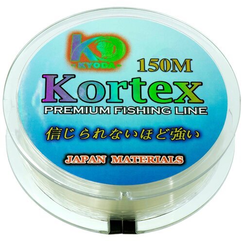Леска рыболовная Kortex d-0,30 мм, L-150 м, прозрачная, разрывная нагрузка (6 шт/упак)