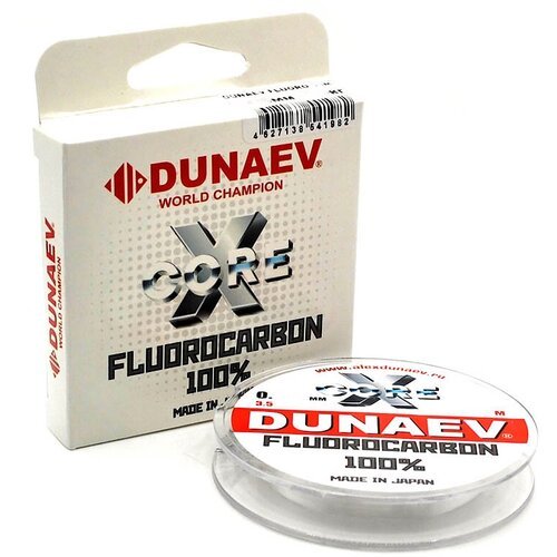 Леска Dunaev Fluorocarbon X-core 30м 0.26мм 6.0кг