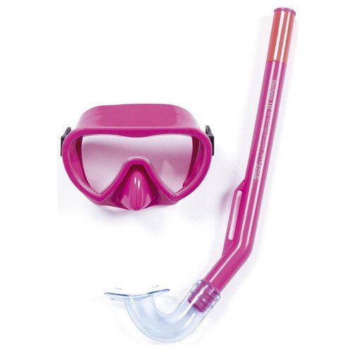Набор для плавания Essential Lil' Glider, маска, трубка, от 3 лет, обхват 48-52 см, цвета микс, 24036 Bestway