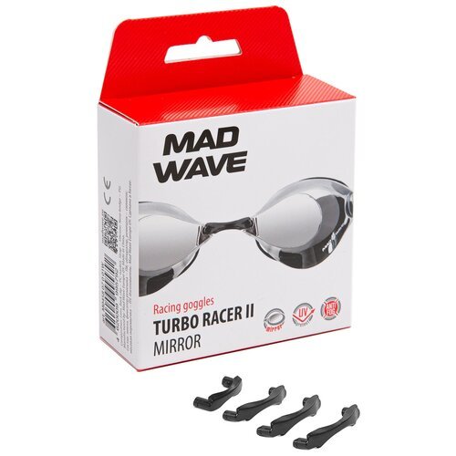 Стартовые очки Mad Wave Turbo Racer II Mirror - Черный