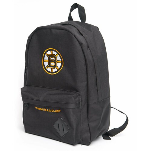Рюкзак городской, спортивный, дорожный с логотипом Boston Bruins NHL (Бостон Брюинз НХЛ); рюкзак для подростка
